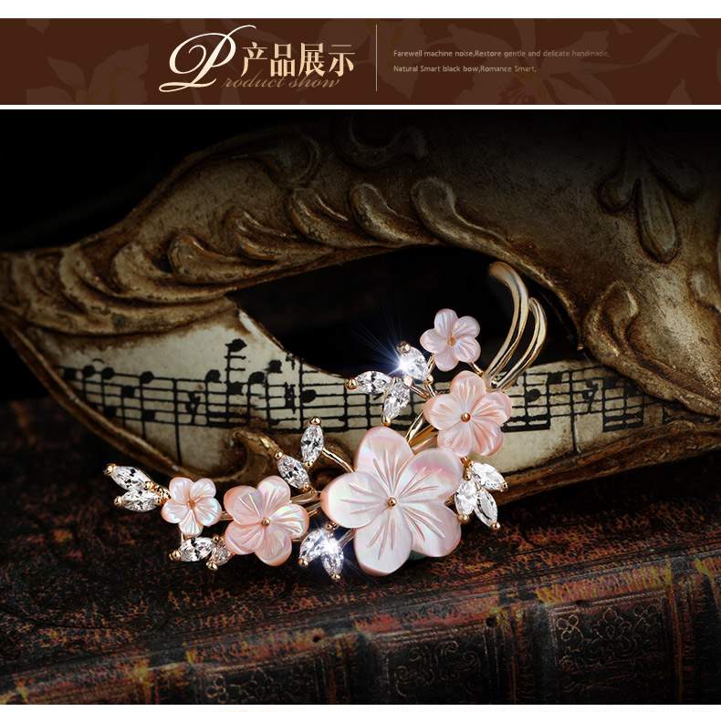 Broche femme SPECIAL en Nacre - Ref 1187792 Image 13