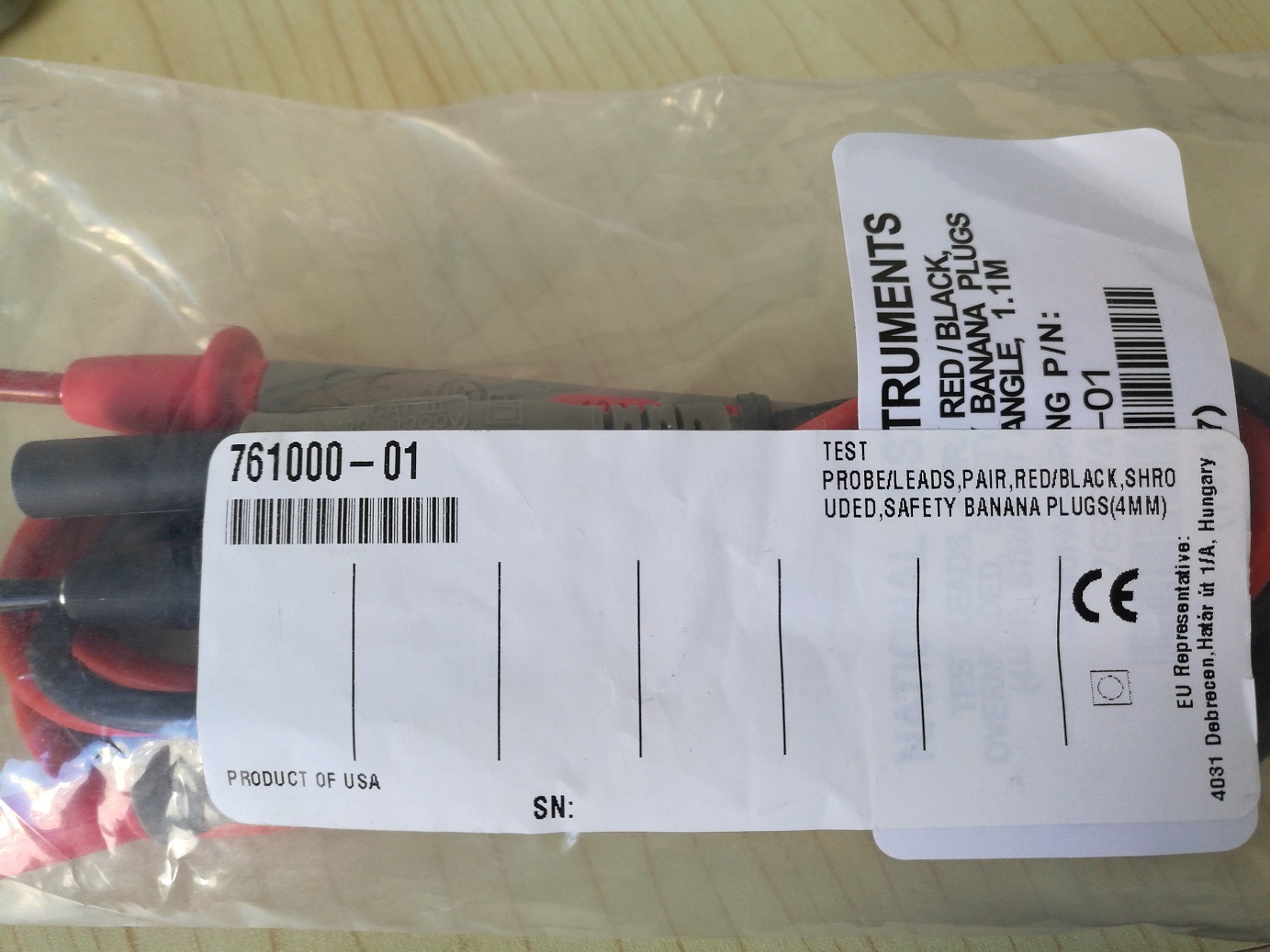 NI DMM test probe table pen 761000-01