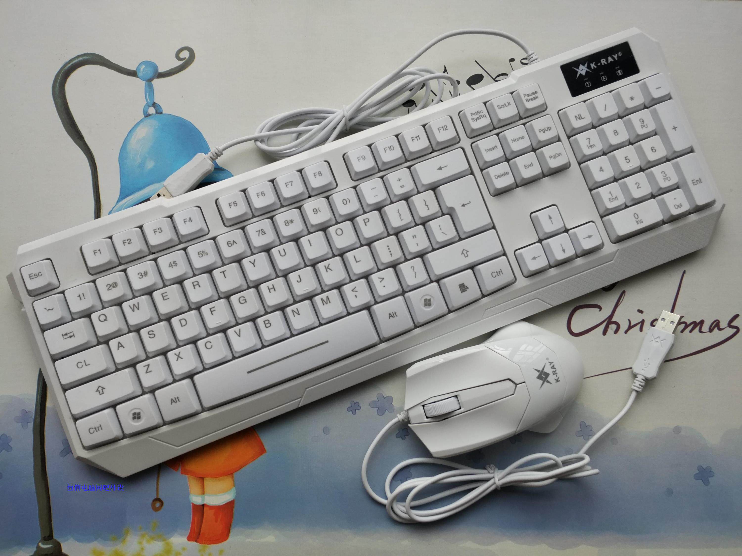 Thunder set KM5800 set notebook desktop universal black and white office business USB wired set