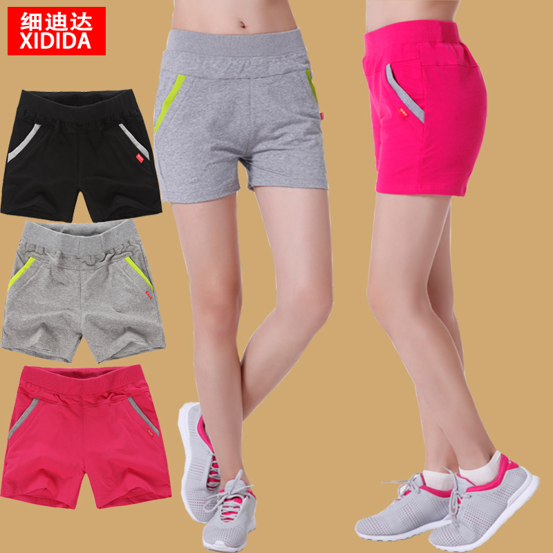 Sports shorts Women summer thin running fitness big size loose casual pants Cotton Yoga slim three-point pants hot pants