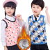 Áo vest trẻ em mới cộng với nhung xuân và mùa thu em bé thân thiết với bé trai boy gái cổ tròn vest ấm áp áo khoác ba lỗ có mũ bé gái Áo ghi lê