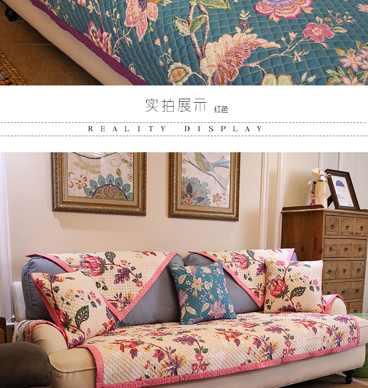 Lông vũ Bốn mùa Mỹ vải mục vụ đệm sofa da chống trượt đệm sofa nước Mỹ khăn tùy chỉnh - Ghế đệm / đệm Sofa nệm ngồi ghế gỗ