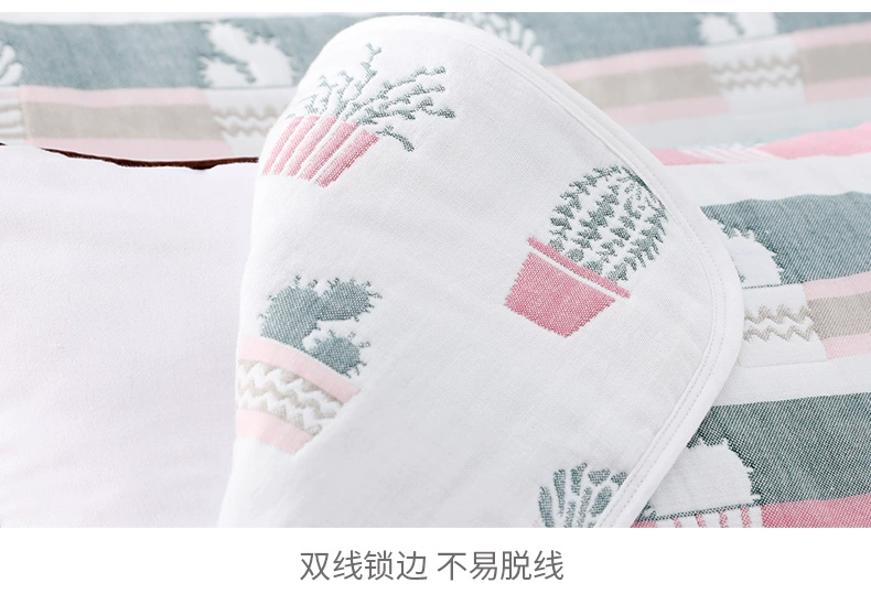 Khăn gối gạc sáu lớp Hengyuanxiang Một đôi khăn gối dành cho người lớn bằng cotton dành cho nam và nữ vỏ ga gối