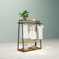 Island rack display table Display stand Floor-standing shelf High and low flow table Clothing shelf Combination hanger display cabinet