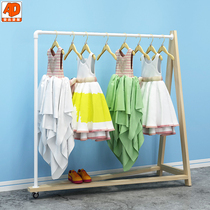 Childrens clothing store shelf Mother and baby store showcase Store display Side hanging Nakajima display rack Childrens clothing store display rack