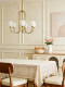 French-Style Milky White Glass Chandelier for Living Room, Bedroom, Dining Room, American-Style Vintage Light Luxury Chandelier, Cozy Bedroom Lighting Fixtures
