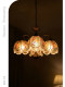 Dige French-Style Retro Painted Rose Pearl Chandelier Bedroom Dining Room Chandelier Creative Floral Designer Lighting Fixtures