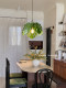 Medieval style turtle leaf fabric chandelier simulated monstera Chinese style chandelier restaurant entrance bedroom dining room light