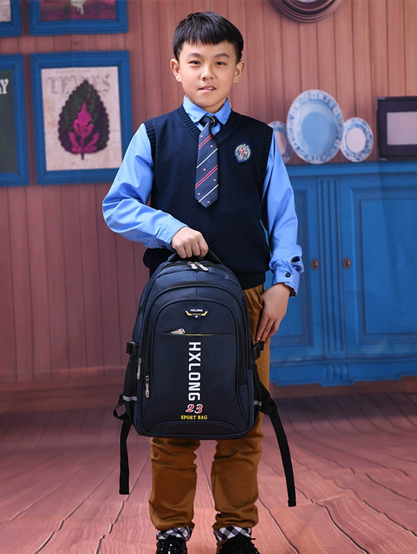 Mars Dragon Schoolbag Học sinh tiểu học lớp 1-3-6 nam và nữ không thấm nước chống thấm nước giảm vai trẻ em tùy chỉnh - Túi bé / Ba lô / Hành lý