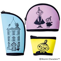 Japan's steady magazine September 2019 appendix foam cotton Mumin Yamei storage bag cosmetic bag set of three