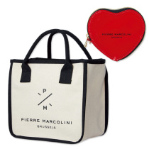 Japanese magazine March SPRiNG2020 issue appendix bag canvas bag heart-shaped storage bag two-piece set