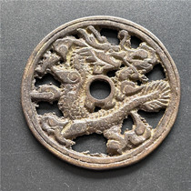 Antique handicrafts antique bronzeware (9014 hollow dragon)