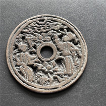 Antique handicrafts antique bronzeware (hollow figure 8977)