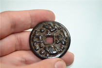 Antique handicrafts Bronze girl married pressure box bottom bag pulp Old road appreciation collection