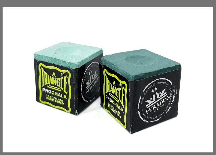 Мел для кия 职业三角巧粉prochalk台球杆巧克粉斯诺克大头小九球桌球枪粉壳粉