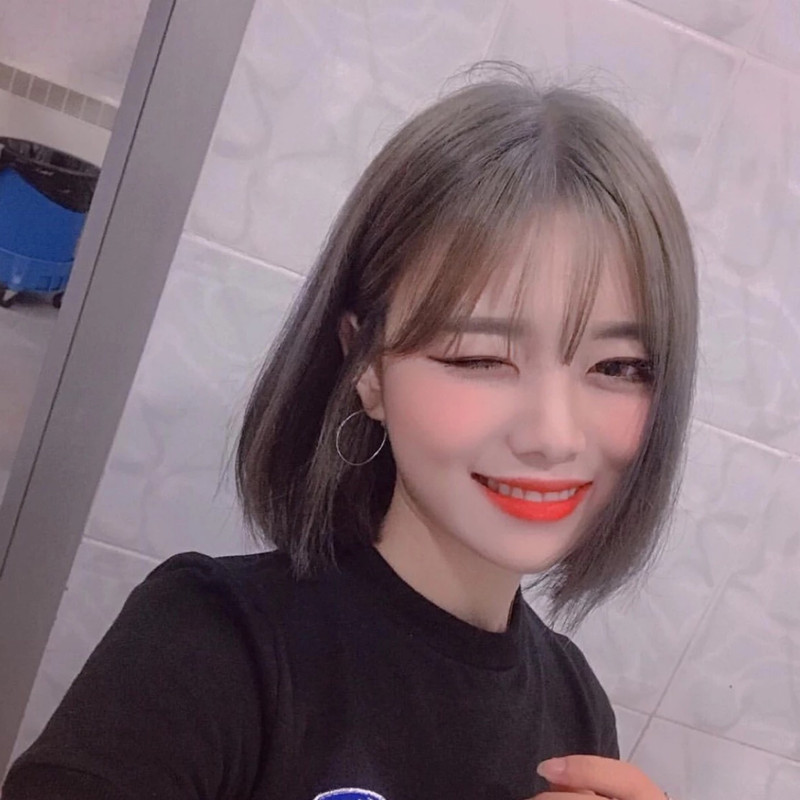 Wig Handsome Short Hair Air Bangs Bobo Head Set Fluffy Face