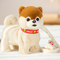 Childrens electric plush toy dog walking will be called simulation puppy will walk singing and dancing electronic robot dog