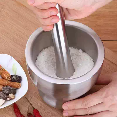 Manual household 304 stainless steel masher pagninger grinding iron medicine cup grinding garlic press garlic mash machine garlic press