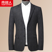 Antarctic man suit male business casual suit best man clothing middle-aged professional dress top slim single western coat