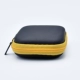 Квадратные наушники, желтая сумка для техники