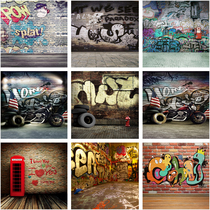 Photography Graffiti Background Clothing Products Photo Personality Write Real Anchor Dance Video Production Solid Background Wall