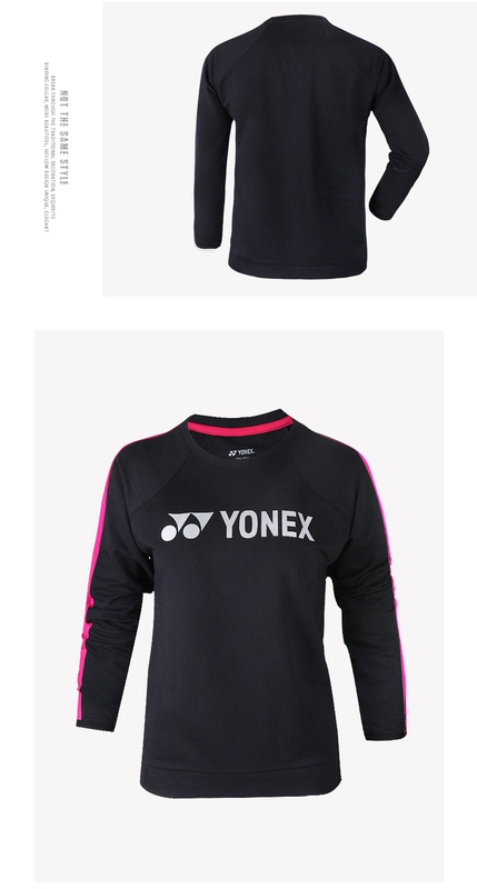 YONEX Yonex cầu lông mặc áo len cổ tròn mùa thu và mùa đông yy nam và nữ áo khoác thể thao dài tay