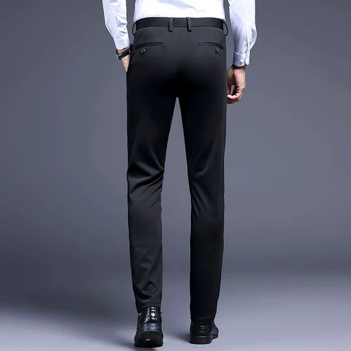 Осенние штаны для отдыха, мужской пиджак классического кроя, облегающий крой, свободный прямой крой