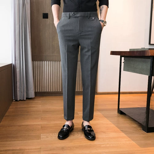 Трендовые штаны, осенний пиджак классического кроя, в корейском стиле