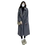 Шерстяное пальто, весенняя куртка, костюм, подходит для подростков, изысканный стиль, длина миди