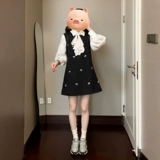 Черный весенний лонгслив, комплект, подходит для подростков, городской стиль