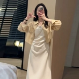 Летний приталенный комплект, корсет, длинная юбка, эффект подтяжки, подходит для подростков