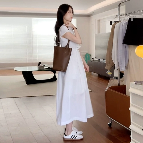 Летняя рубашка, длинная юбка, подходит для подростков, по фигуре