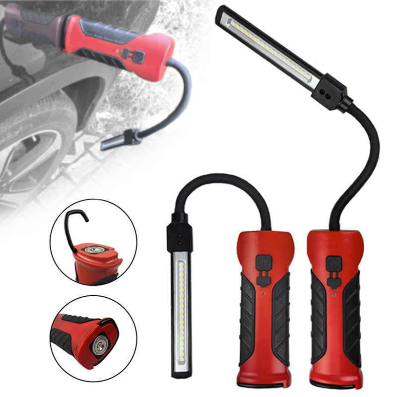 Многофункциональный магнитный перезаряжаемый светодиодный фонарик gooseneck hose аварийный рабочий фонарь освещение автомобильного станка для технического обслуживания Изображение 1