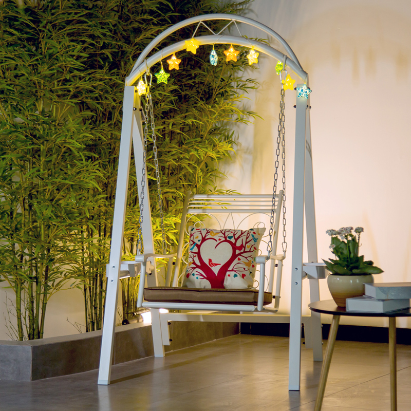 Balcony Iron Hanging Single Hangroom Adult Swing Villa Outdoor Garden Rocking Chair