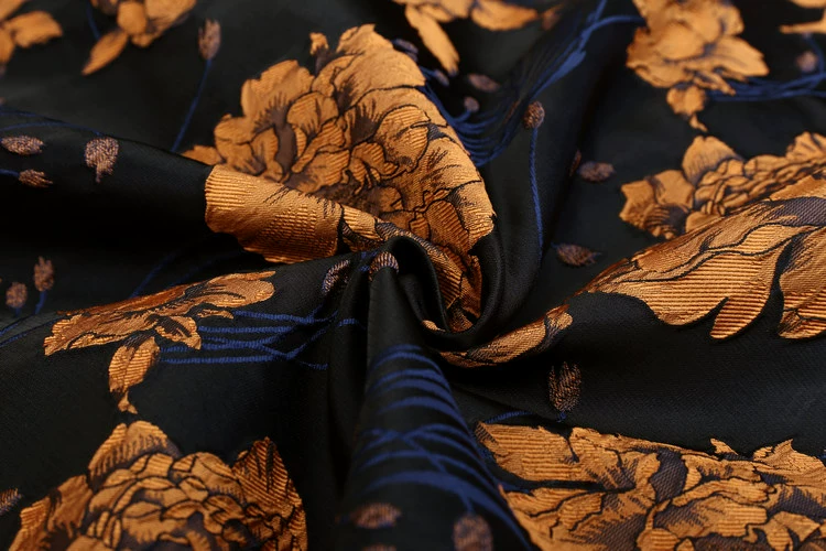 Dan Mu Niel 2017 mùa xuân mới đi lại bảy điểm tay áo đầm jacquard Slim là mỏng Một từ váy 5208A đầm maxi đi biển