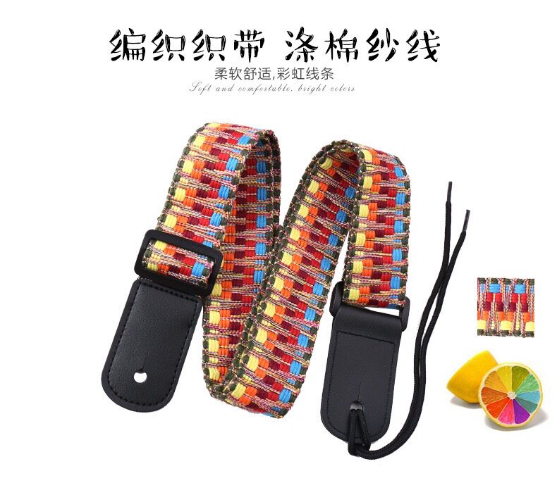 Jukriri holding baby bag ukulele cuddle with baby bag four strings Guitar Knit with uk Baby Bag National Wind Rainbow Hug Bag