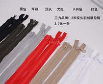 Triple Force Brand Zipper 1 2 m Double head black and white Army Green large red silver grey deep ash card
