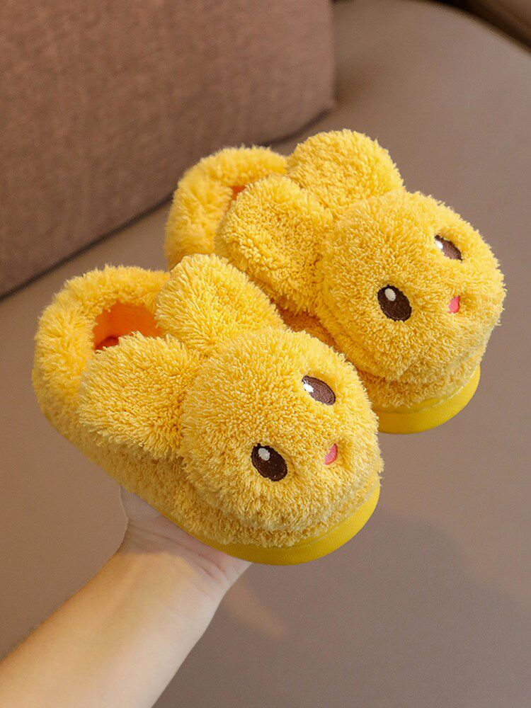 Japanese GP boy and girl bag with cotton shoes family and children home cute bauzu cute warm and fluff slippers