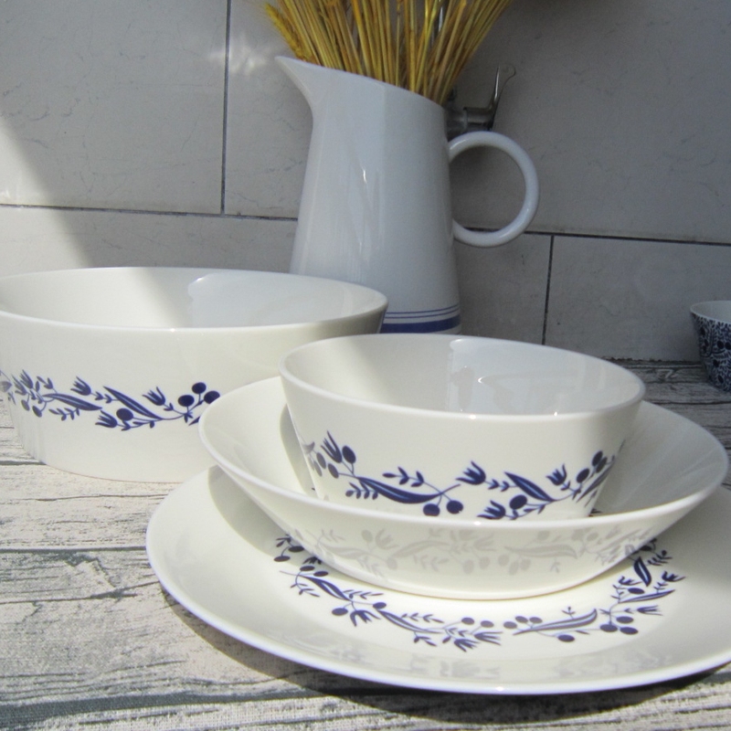 Original Export Order British Royal Doulton Tableware Western-Style Bowl Ceramic Large Soup Bowl Shallow Basin European-Style Dish Plate