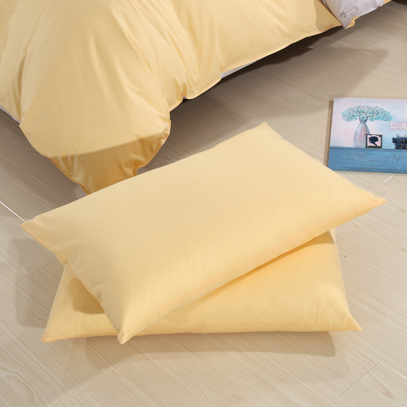 Vỏ gối bằng cotton nguyên chất Màu cotton dày 48 * 74 Bộ vỏ gối đơn có thể được tùy chỉnh - Gối trường hợp gối chống trào ngược babymoov