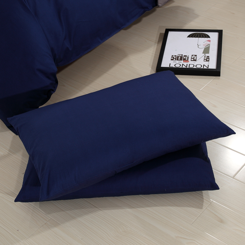 Vỏ gối bằng cotton nguyên chất Màu cotton dày 48 * 74 Bộ vỏ gối đơn có thể được tùy chỉnh - Gối trường hợp gối chống trào ngược babymoov