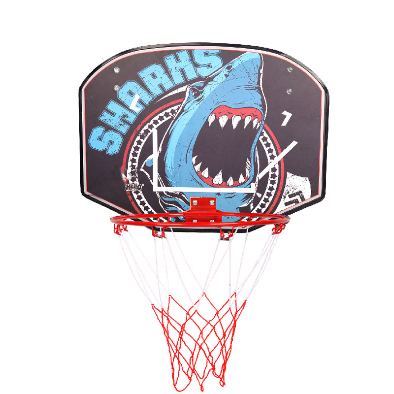 Hanging Children's Basketball Hoop, No-Drill Indoor Foldable Cartoon Basketball Stand, Tie-To-Pole Basketball Hoop, Children's Toy