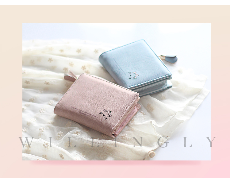 Ví nữ ngắn 2019 phiên bản tiếng Hàn mới của ví khóa kéo nhỏ xinh xắn và xinh xắn dành cho nữ. ví da nữ