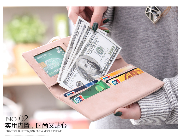 Ví dài 2018 ví nữ nữ mỏng sóng mới dung lượng lớn đơn giản 20% ví Hàn Quốc nhỏ tươi sinh viên ví coach nam