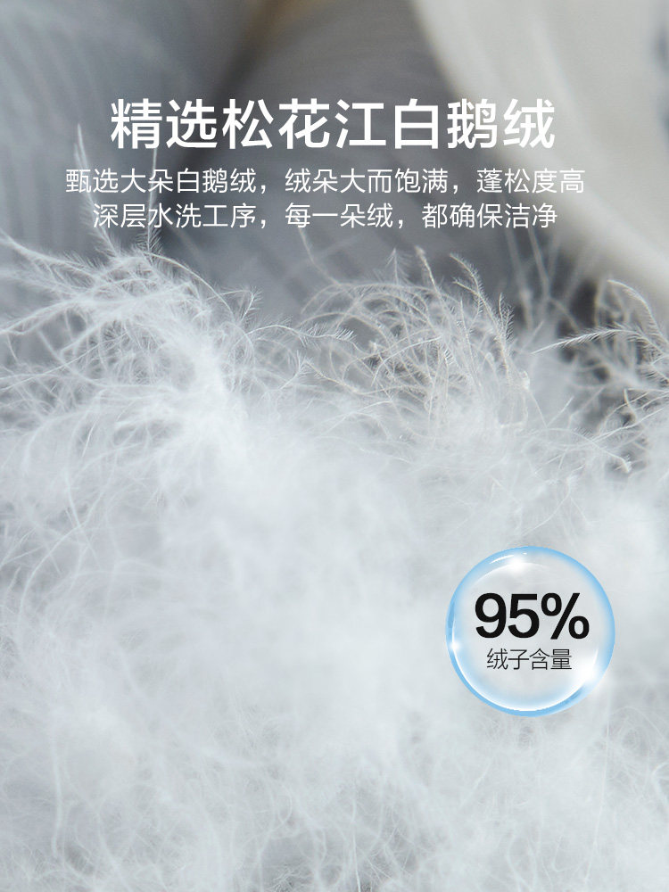 Mercury Home Textiles Quilt 95% White Goose down Quilt Class a Winter Quilt Warm Antibacterial Single/Double down Quilt Core New Year Gift