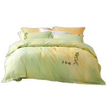 Mercury Home Textiles Cotton Four-piece Set 100 Pure Cotton Suite Student Dormitory Sheets and Quilt Covers Home Bedding