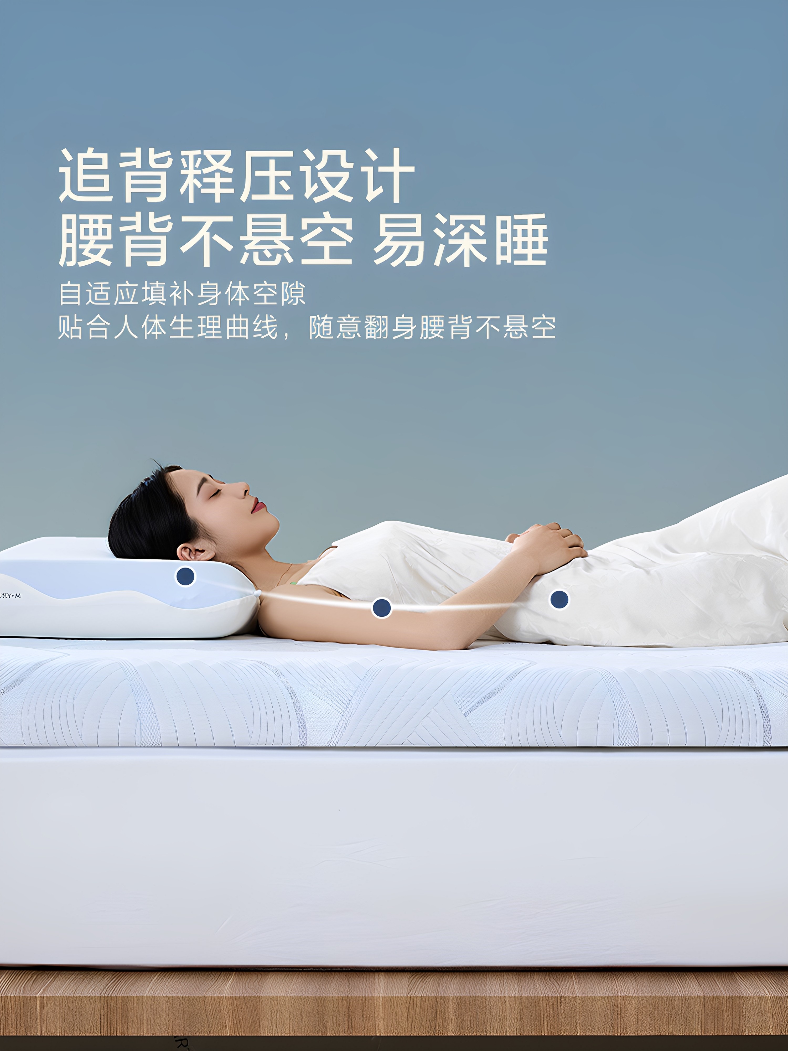 Mercury Home Textiles Slow Rebound Memory Foam Mattress Class a Antibacterial Thickened Mattress Student Dormitory Rental Bed Mattress Bedding