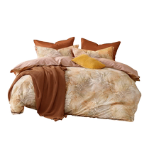 Mercury Home Textiles Cotton Antibacterial Four-piece Set Thickened Sanding Set Printed Bed Sheets and Quilt Covers Autumn and Winter Bedding 24 New Products