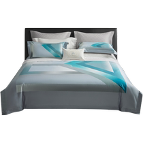 Mercury Home Textiles 100S double-ply long-staple cotton four-piece set satin light luxury set home bed sheet quilt cover 24 years new product