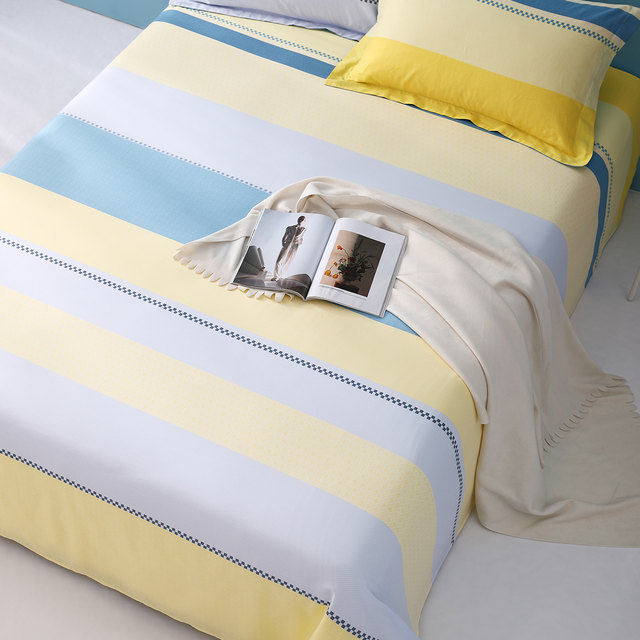 Mercury Home Textiles pure cotton bed sheets single piece single students dormory 100 cotton thickened double bed quilt beds